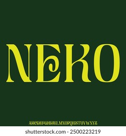 luxury and elegant font glamour style