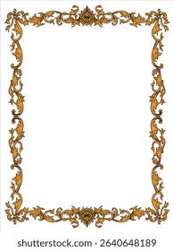 Luxury Elegant Geometric Ornamental Frame Decorative Vector
