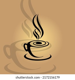 Luxury and elegant Gold coffee cup design concept suitable for your business