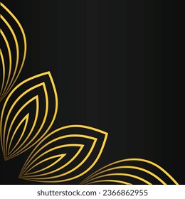 luxury elegant gold floral frame border decoration design