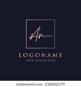 Luxury and elegant handwritten initials logo.Logo for signature , boutique , salon , photography and fashion.