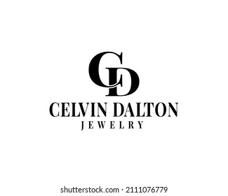 luxury and elegant initial letter C and D logo concept. Vector illustration