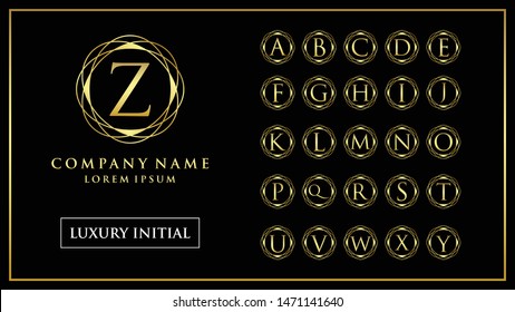 Luxury and elegant initial letter vector template