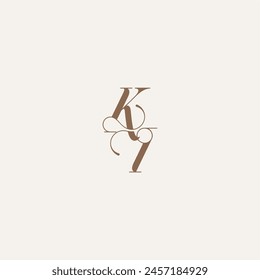 Luxury and Elegant initial monogram logo letter wedding concept design ideas KI
