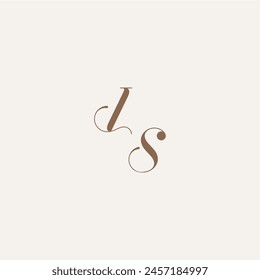 Luxury and Elegant initial monogram logo letter wedding concept design ideas IS