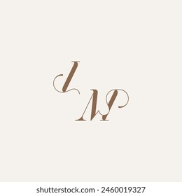 Luxury and Elegant initial monogram logo letter wedding concept design ideas IM