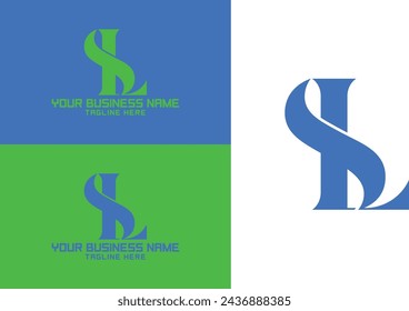 Luxury and elegant letter SL logo OR LS logo design