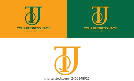 Luxury and Elegant Letter TJ Logo Design. Suitable for Luxury Fashion Brands