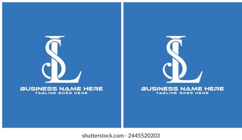 Luxury Elegant LS SL monogram logo design icon full editable vector template