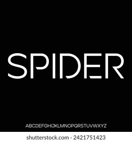 luxury and elegant modern font vector