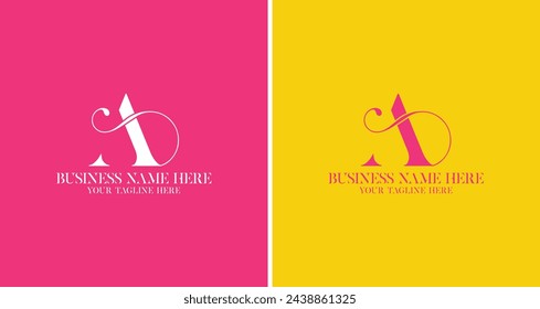 Icono de diseño de logotipo de monograma elegante de lujo con plantilla vectorial editable completa