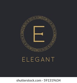 Luxury Elegant Monogram logo template