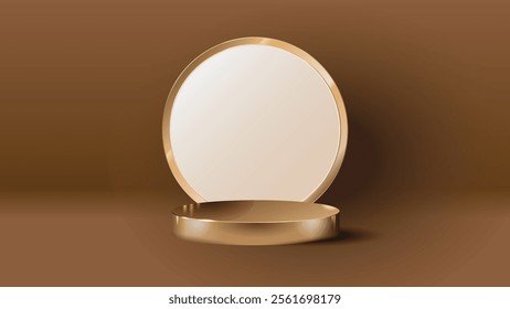 Luxury elegant podium display background for your product presentation or product display pedestal
