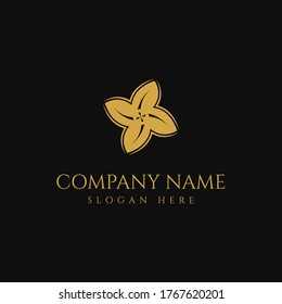 Luxury Elegant Premium Fashion Logo Design Vector. Elegant tree leaf flower logo icon vector design. Universal creative premium symbol. Graceful jewel boutique vector sign.