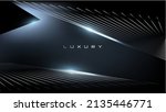 Luxury Elegant Super Car Automobile Urban Design Background. Premium Black Silver Metallic Shine lines Effect Display showroom in store. Luxurious Brand Royal High Standard Award Background Template
