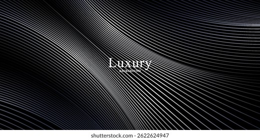 Luxo Elegante Super Carro Automóvel Urban Design Background. Premium Black Silver Metallic Shine lines Effect Display showroom na loja.