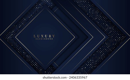 Luxuriöse und elegante Vektorhintergrund-Illustration, Business Premium-Banner für Gold, Silber und Schmuck