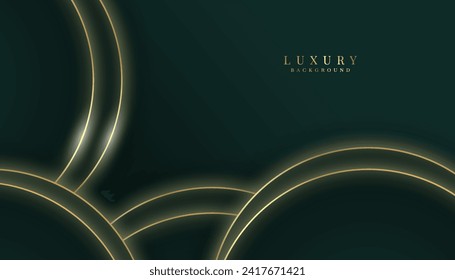 Ilustración de fondo vectorial elegante y de lujo, banner de prima de negocio para oro