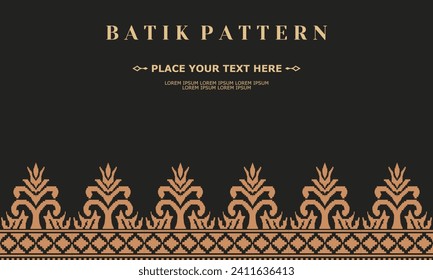 luxury and elegant vector batik pattern template vector