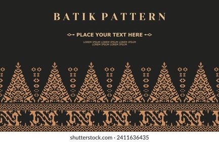 luxury and elegant vector batik pattern template vector
