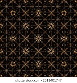 Luxury and elegant vector ethnic batik pattern template