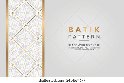 Luxury and elegant vector javanese batik pattern template
