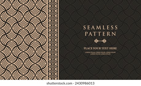 Luxury and elegant vector javanese batik seamless pattern template