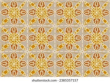 Luxury and elegant vector Javanese ethnic batik seamless pattern template
