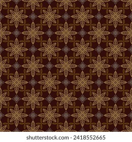 Luxury and elegant vector Javanese ethnic batik pattern
