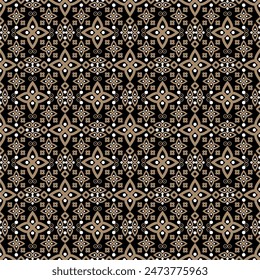 Luxury and elegant vector Javanese ethnic batik pattern template