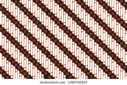 Luxury and elegant vector Pattern Javanese ethnic batik parang illustration