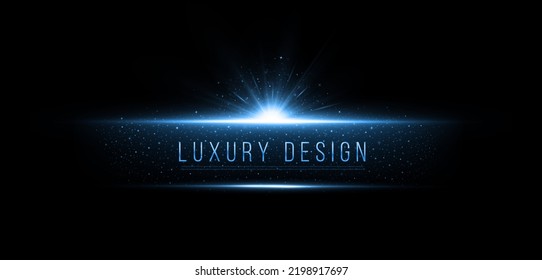 Elemento de lujo con partículas de brillo. Diseño luminoso para descuento, venta y tarjeta de felicitación.
