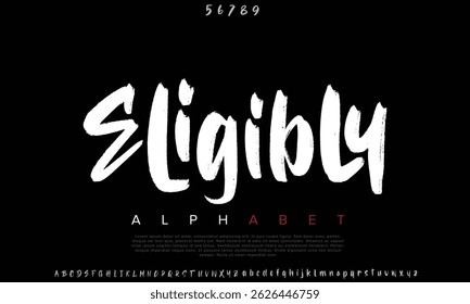 Luxury Eligibly Free Regular alphabet letters font for logo