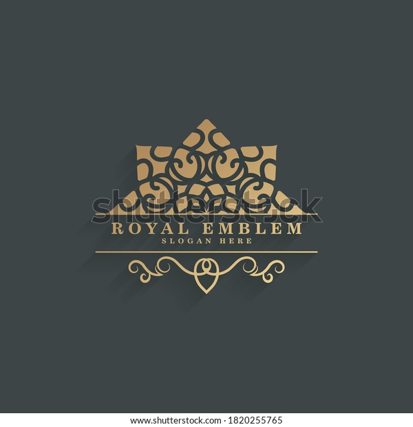 Luxury emblem elegant\
classic template