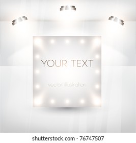 Luxury Empty storefront. You can change colors for the background, eps10 vector