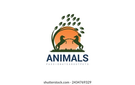  Luxury equine estate brand identity. Gold equestrian label design. Vector illustration.