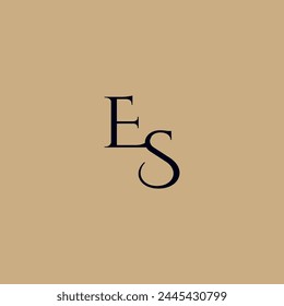 Luxury ES brandes Logo, Buchstabe ES Logo, ES Logo Initial Letter Design Vorlage Vektorillustration, ES Letter Logo Design Vorlage Vektorgrafik, ES Logo, Simple Modern ES Monogram Logo.