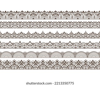 luxury ethnic border patterns seamless pattern in vintage style european dividing line page border or fabric pattern decorative