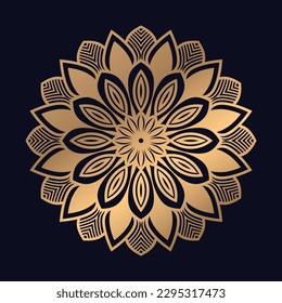 Luxury Ethnic Flower Pattern ornamental mandala design illustrations background vector template