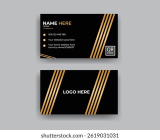 Luxury Gold‑Foil Executive Networking Card