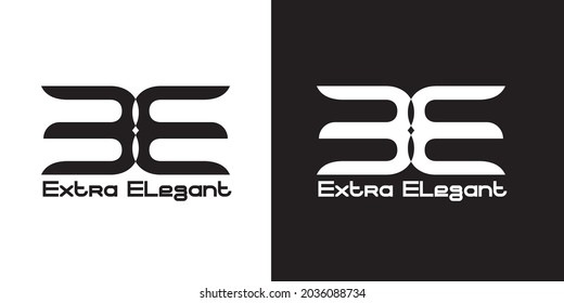 Luxury and extra elegant initial letter E logo