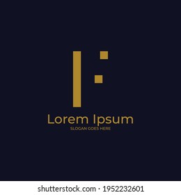 Luxury F letter logo vector