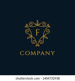 Luxury F logo. It will be used for Restaurant, Royalty, Boutique, Cafe, Hotel, Heraldic, Jewelry, Fashion, royal, spa, vintage, floral, ornament, jewelry, antique, wedding.
Great for luxury & royal service.
