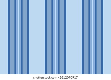 Luxury fabric lines vertical, cloth textile stripe seamless. Rorm texture pattern background vector in blue and light colors palette.