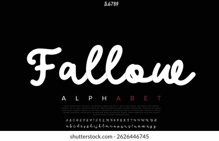 Luxury Fallow Free Regular alphabet letters font for logo