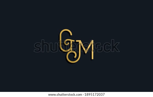 Luxury fashion initial\
letter GM logo. This icon incorporate with modern typeface in the\
creative way. It will be suitable for which company or brand name\
start those initial.