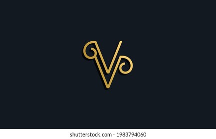 Luxury fashion initial letter VV logo. This icon incorporate with modern typeface in the creative way. It will be suitable for which company or brand name start those initial.