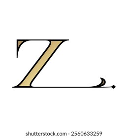 Luxury fashion stylish Z letter vector logo design. Typography Stylish logo design. Fashion concept monogram logo design
