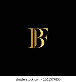 luxury FB letter vector logo. bf letter vector logo Template
