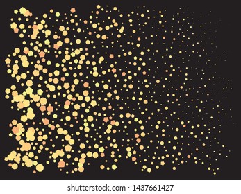 Luxury festive abstract crackers.  Vector illustration layout. Fashionable element of your design. Gold bright shiny chaotic texture for celebrations and holidays.